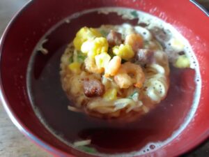 20241012_お椀で食べるカップヌードル完成